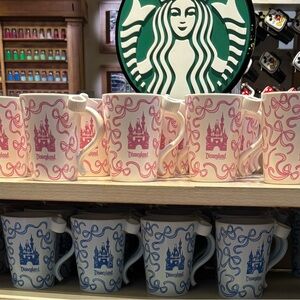 Disney Pink and Blue Castle Mugs - NWT! Pink OR Blue!! Selling individually!!